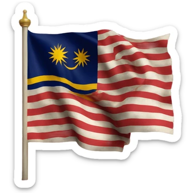 imperial malaysia flag sticker