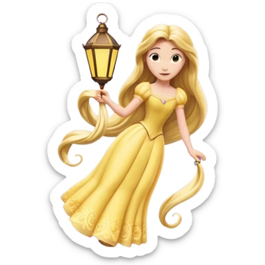 Lanterna flutuante do filme da Rapunzel sticker