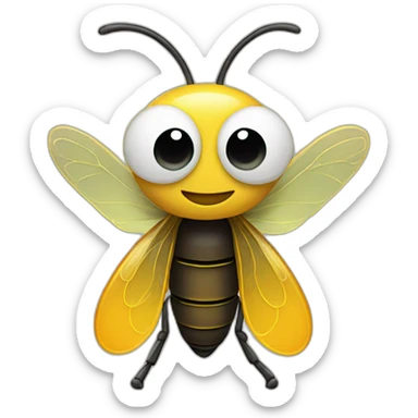 Firefly, animated saying'hello' sticker