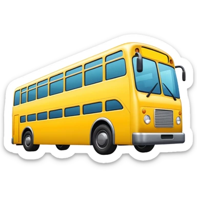 Bus image. View left Side. sticker