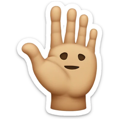 fingers crossed emoji except instead of a hand, its a foot with the toes crossed sticker