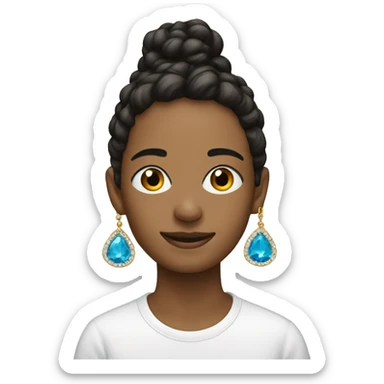 earrings pair sticker