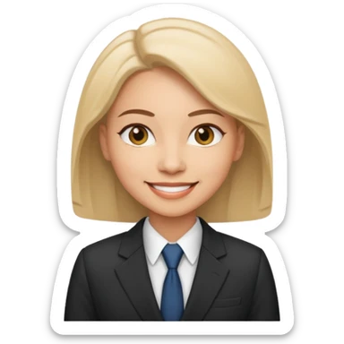 Emoji of Woman businessman sticker
