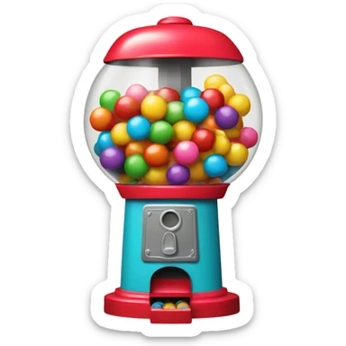 retro gumball machine sticker