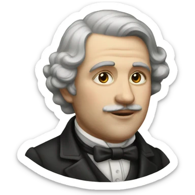 Victorian people sticker