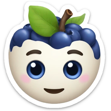 Blueberry  sticker