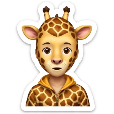 athlete player giraffe sticker