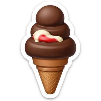 sorvete chocolate sticker