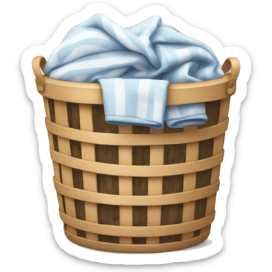 Laundry basket sticker