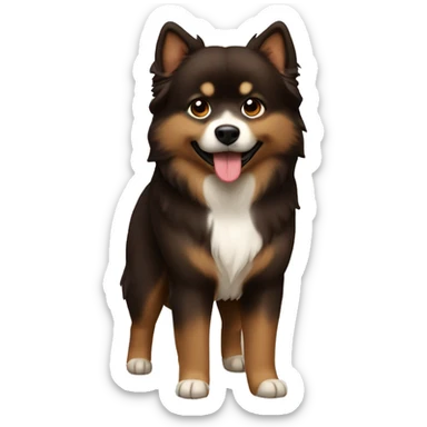 finnish-lapphund-dark-brown-brown sticker