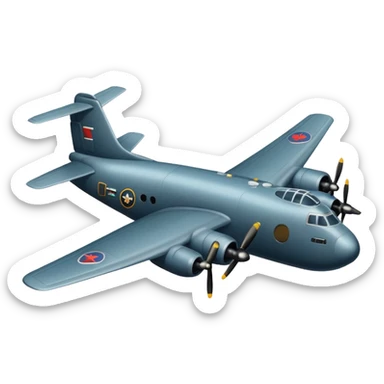 bomber plane sticker