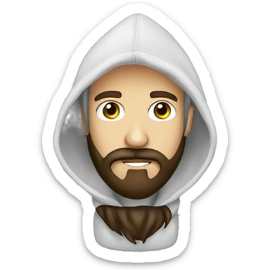 Stalker beard hoodie  sticker