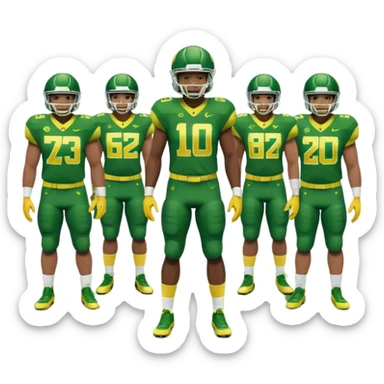 Oregon ducks football sticker