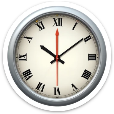 6:45 minutes in the clock sticker