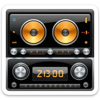 loud music in car sticker