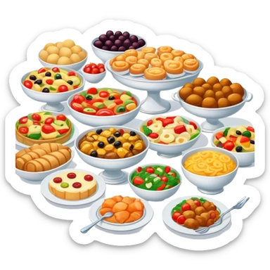 Food buffet sticker