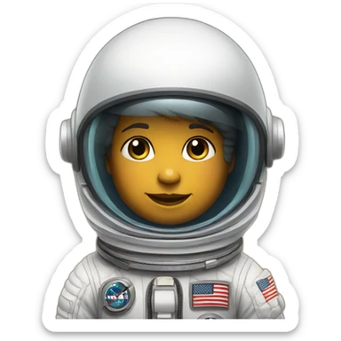 cool astronaut for toddler sticker