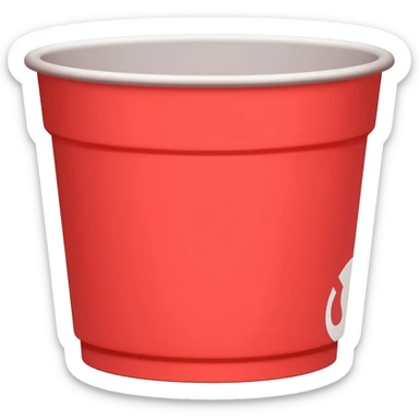 Red solo cup sticker