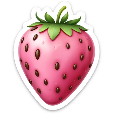 Pink chocolate dipped strawberry sticker