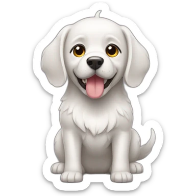 perro con alas sticker