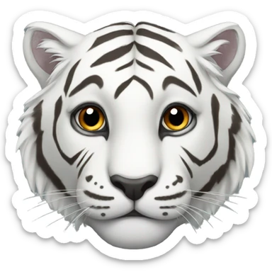 white tiger sticker