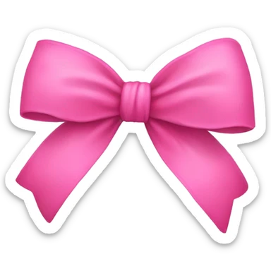 pink bow sticker