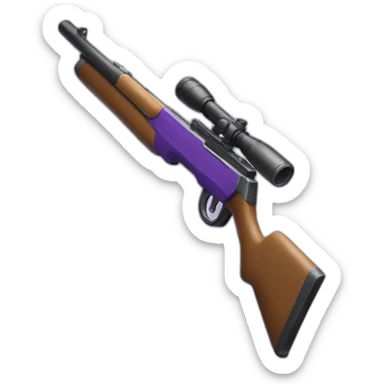 waluigi rifle sticker