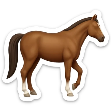 race horse sticker