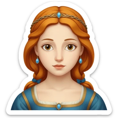 Renaissnace Mona Lisa painting sticker