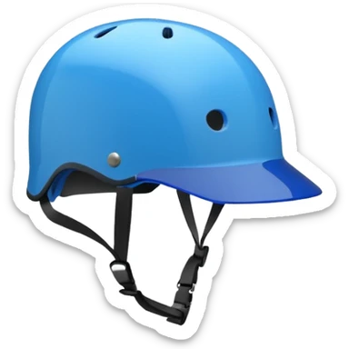 skate helmet, front view sticker