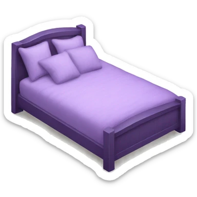 Purple bed sticker