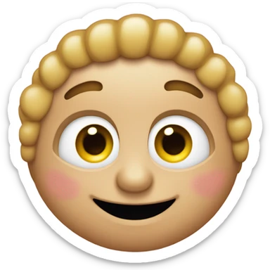 Un emoji de una rata enamorada sticker