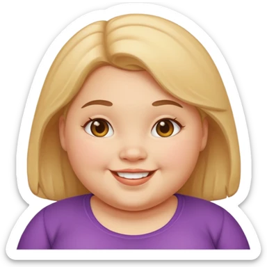 chubby girl sticker