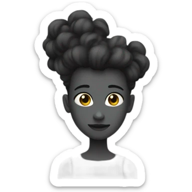 Cœur noir brisé  sticker