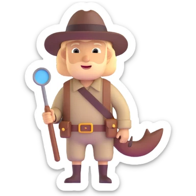 Australian explorer sticker