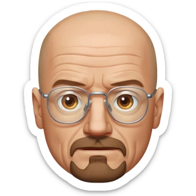 walter white from the breaking bad sticker