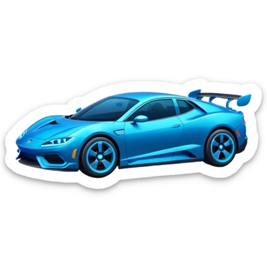 car with neon lighting sticker