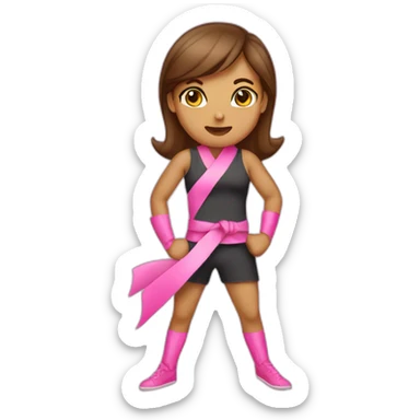 Survivor #BreastCancer Pink ribbon fighting kicking ass sticker