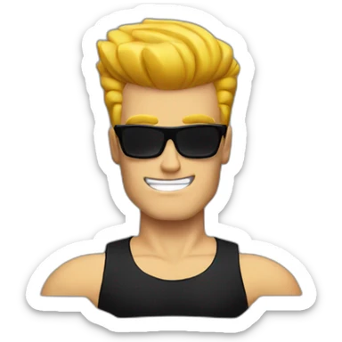 Johnny Bravo sticker