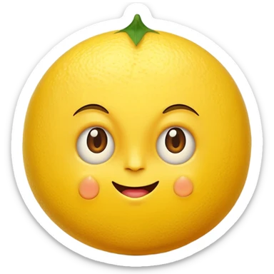 mac os icon lemon squeezed pressed by a press sticker