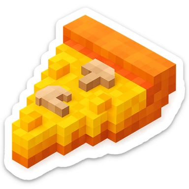 pizza with pineapple and mushrooms sticker