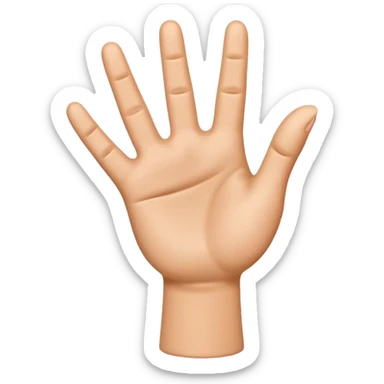 Please create a 3D emoji that shows the number 1 using fingers. I’d like it to resemble the iPhone emoji style!" sticker