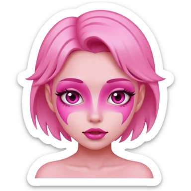 Chica rosada sticker
