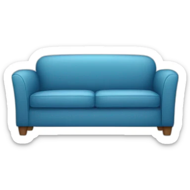sofa blue  sticker