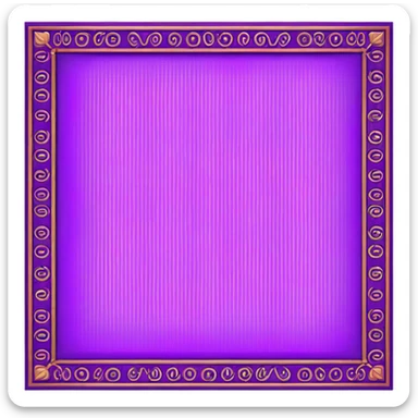 traditional patterned purple carpet sticker