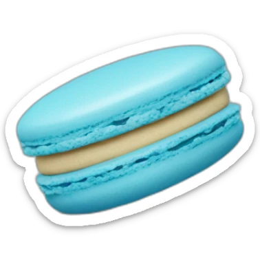 blue macaron sticker