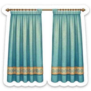 old curtain sticker