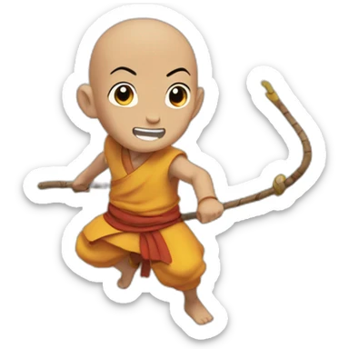 Aang bending air sticker