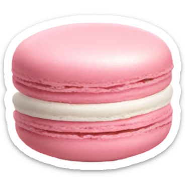 Soft pink maccarone sticker