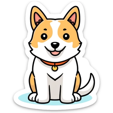 dog of doom and despair ￼  sticker